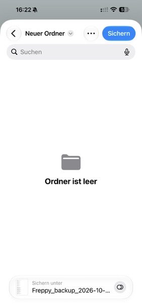 Sicherung speichern